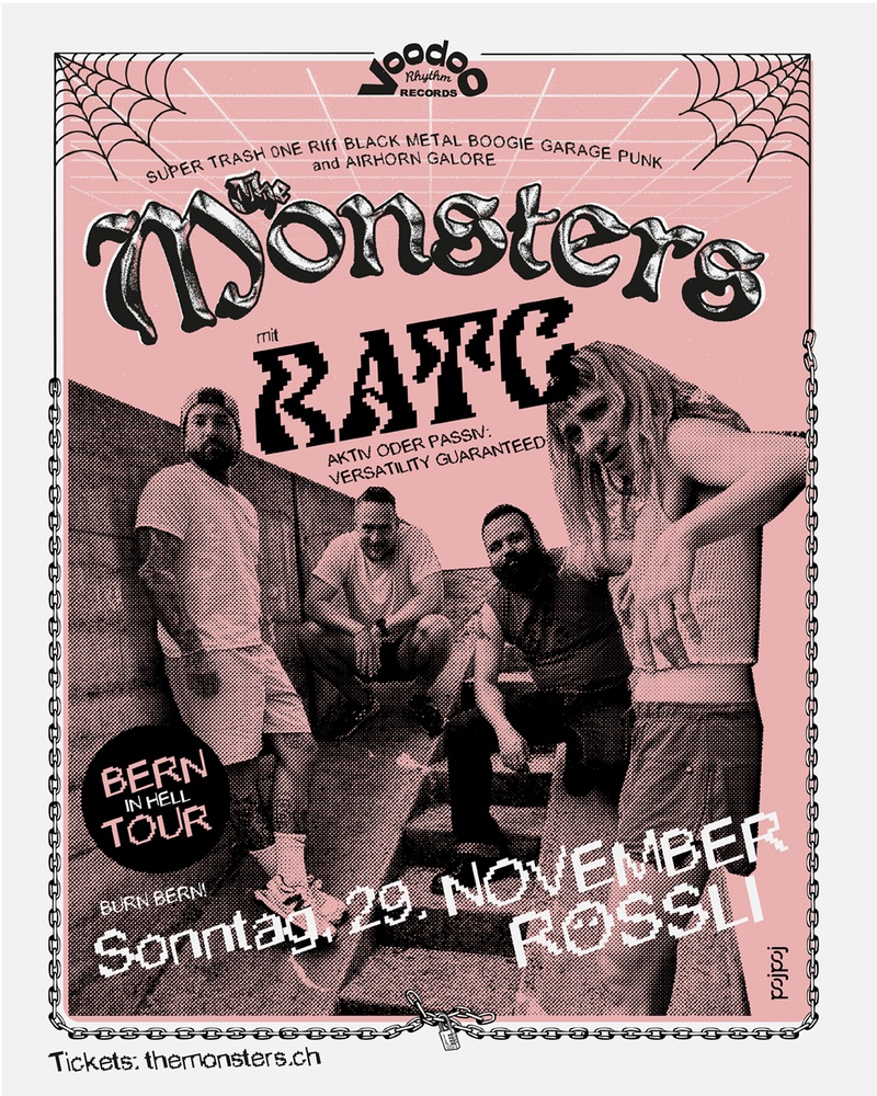 The Monsters -  Off The Road We Go - Record Release Bern Tour - Rössli