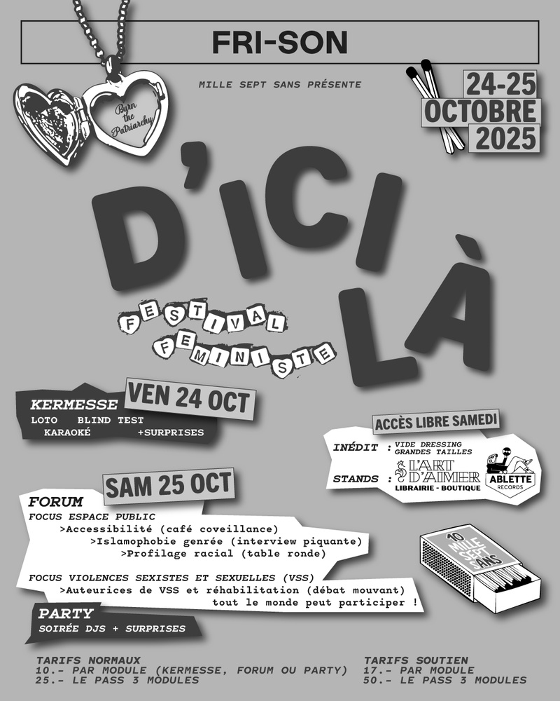 D'ICI LÀ – FESTIVAL FÉMINISTE PAR MILLE SEPT SANS