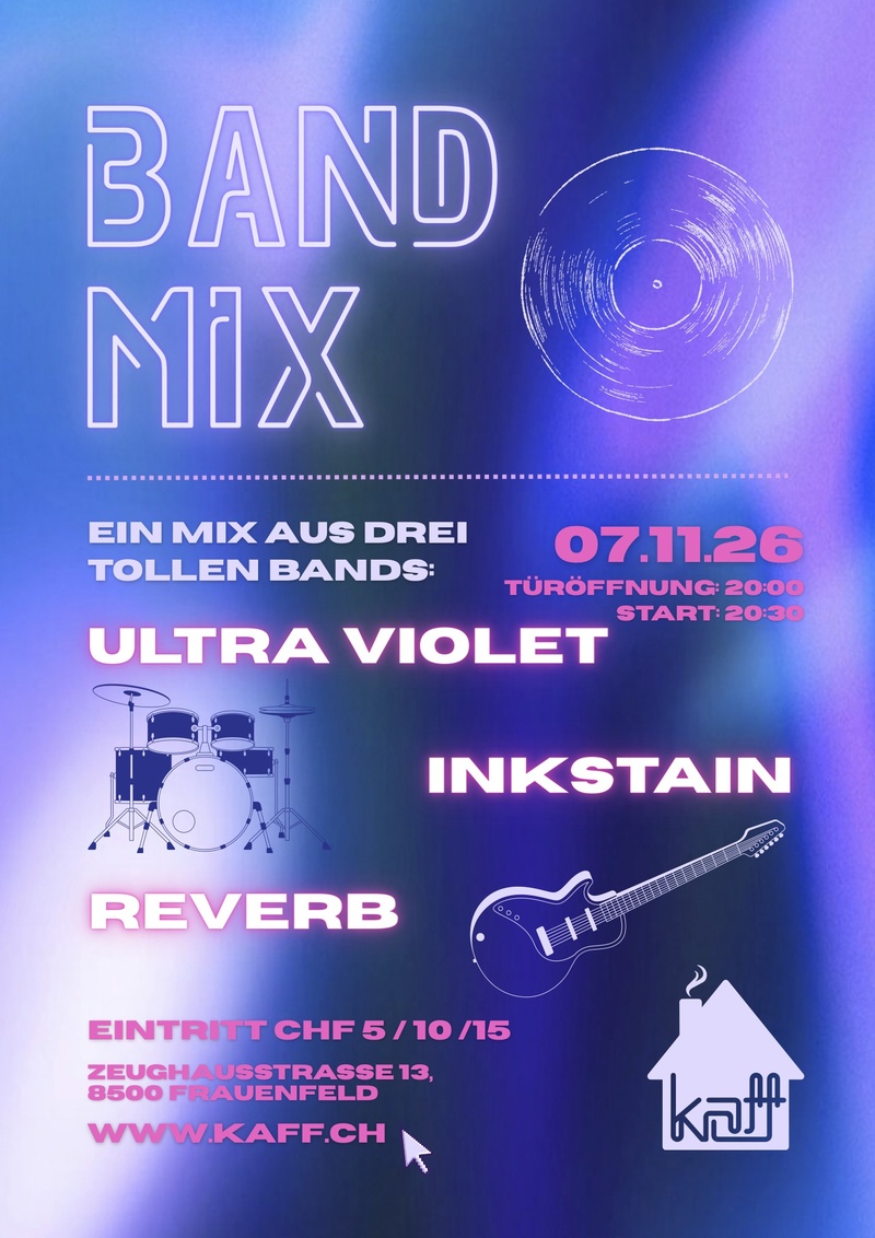 BandMix: Ultraviolette, Reverb & Inkstain