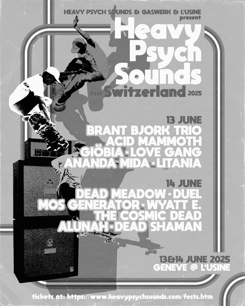 HEAVY PSYCH SOUNDS FESTIVAL - JOUR 1 - BRANT BJORKT + ACID MAMMOTH + GIOBBIA + LOVE GANG + ANANDA MIDA + LITANIA
