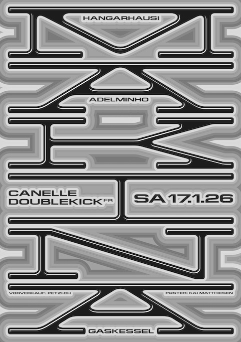 MAKINA w/ CANELLE DOUBLEKICK (FR) Hangarhausi, Adelminho