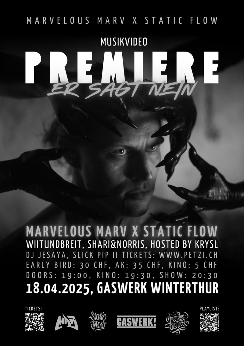 Marvelous Marv & StaticFlow I Video-Premiere "Er sagt nein" & Show