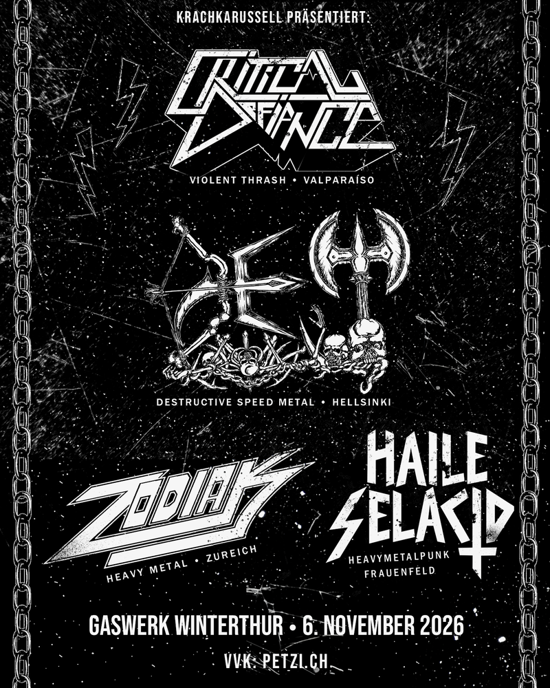DET (FI) // Critical Defiance (CL) // Haile Selacid (CH) // Zodiak (CH)